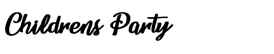 Childrens Party font
